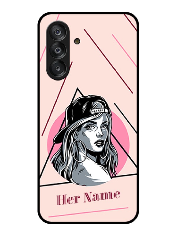 Custom Galaxy A26 5G Custom Metal Phone Case - Rockstar Girl Design
