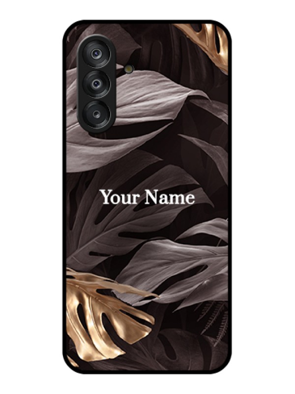 Custom Galaxy A26 5G Custom Metal Phone Case - Wild Leaves Digital Paint Design