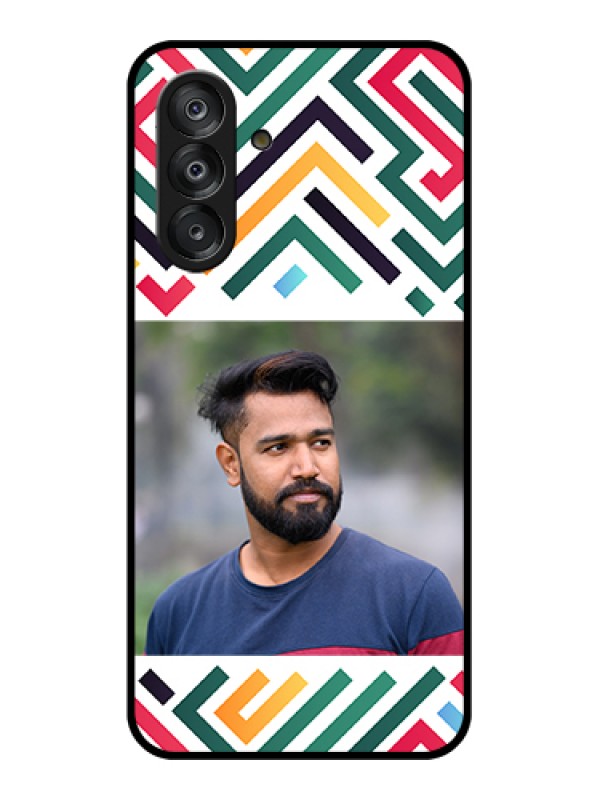 Custom Galaxy A26 5G Custom Metal Phone Case - Colorful Maze Pattern Design