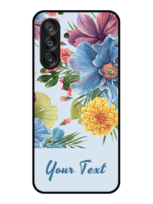 Custom Galaxy A26 5G Custom Metal Phone Case - Stunning Watercolored Flowers Painting Design