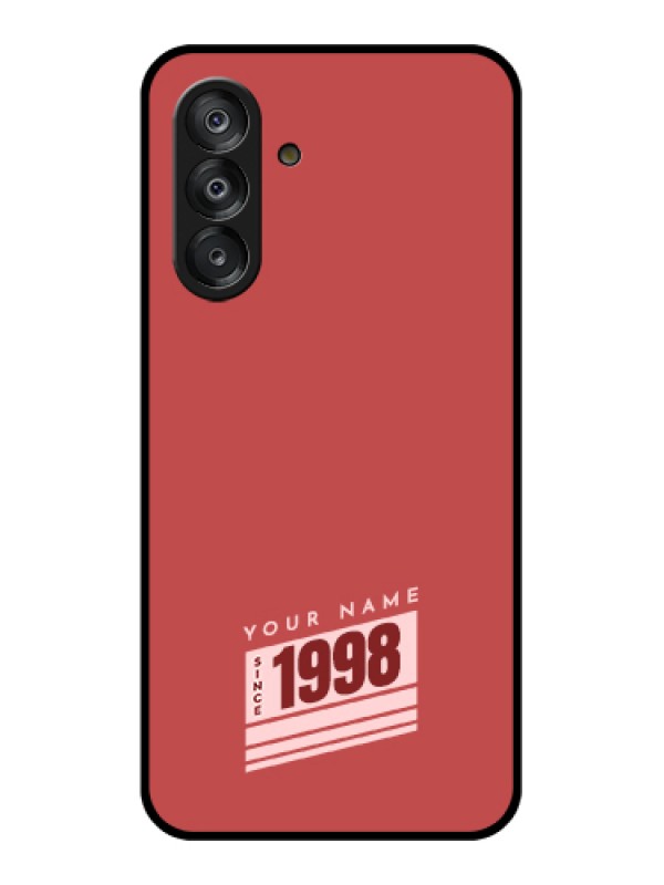 Custom Galaxy A26 5G Custom Metal Phone Case - Red Custom Year Of Birth Design