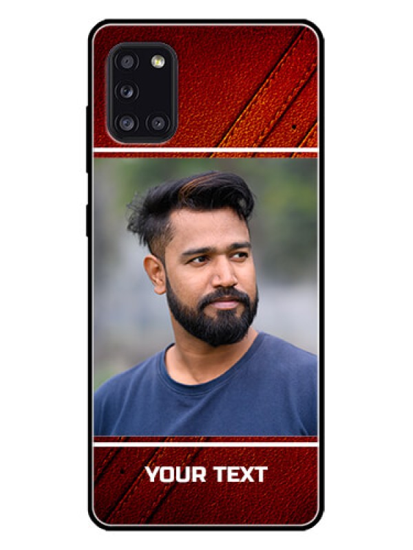 Custom Galaxy A31 Custom Metal Phone CaseLeather Phone Case Design