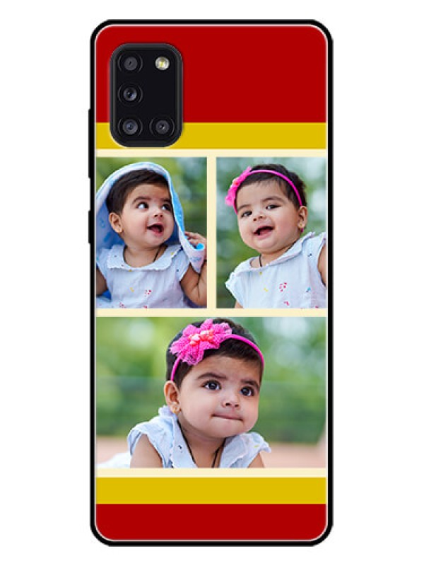 Custom Galaxy A31 Custom Metal Phone CaseMultiple Pic Upload Design