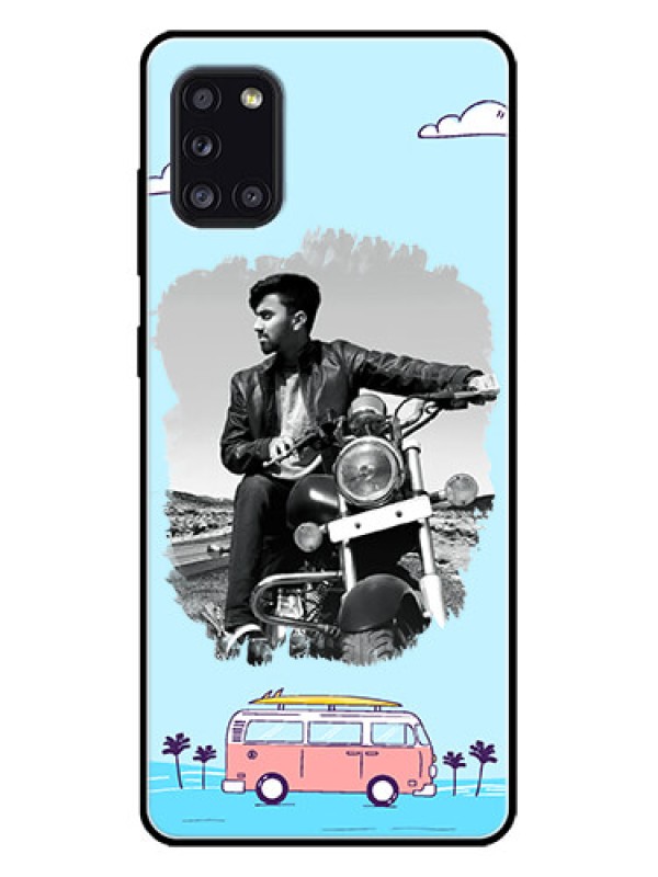 Custom Galaxy A31 Custom Metal Phone CaseTravel and Adventure Design