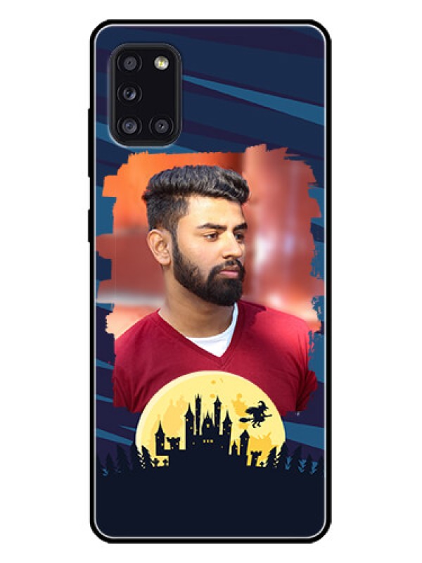 Custom Galaxy A31 Custom Metal Phone CaseHalloween Witch Design