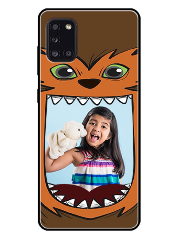 Custom Galaxy A31 Custom Metal Phone CaseOwl Monster Back Case Design