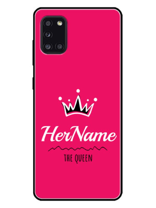 Custom Galaxy A31 Custom Metal Phone CaseQueen With Name Design