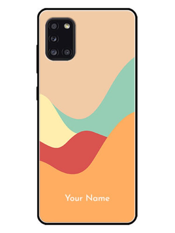 Custom Galaxy A31 Custom Metal Phone CaseOcean Waves Multi - Colour Design