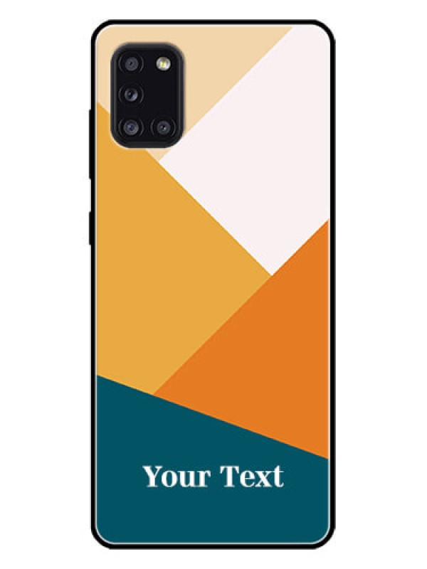 Custom Galaxy A31 Custom Metal Phone CaseStacked Multi - Colour Design