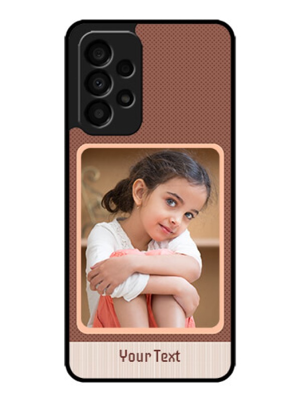 Custom Galaxy A33 5G Custom Metal Phone CaseSimple Pic Upload Design