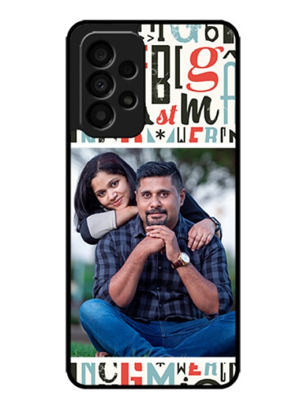Custom Galaxy A33 5G Custom Metal Phone CaseAlphabet Design