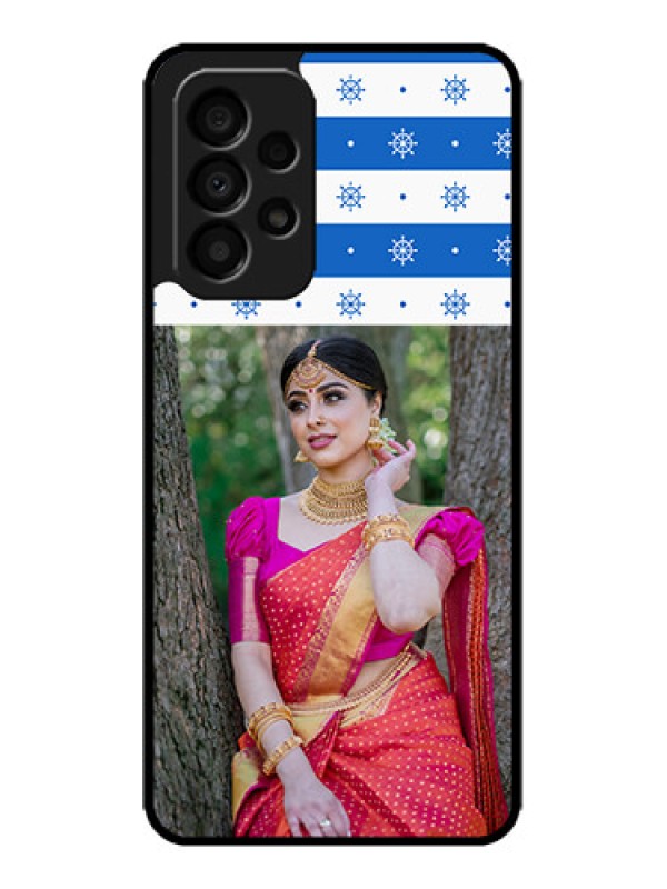 Custom Galaxy A33 5G Custom Metal Phone CaseSnow Pattern Design