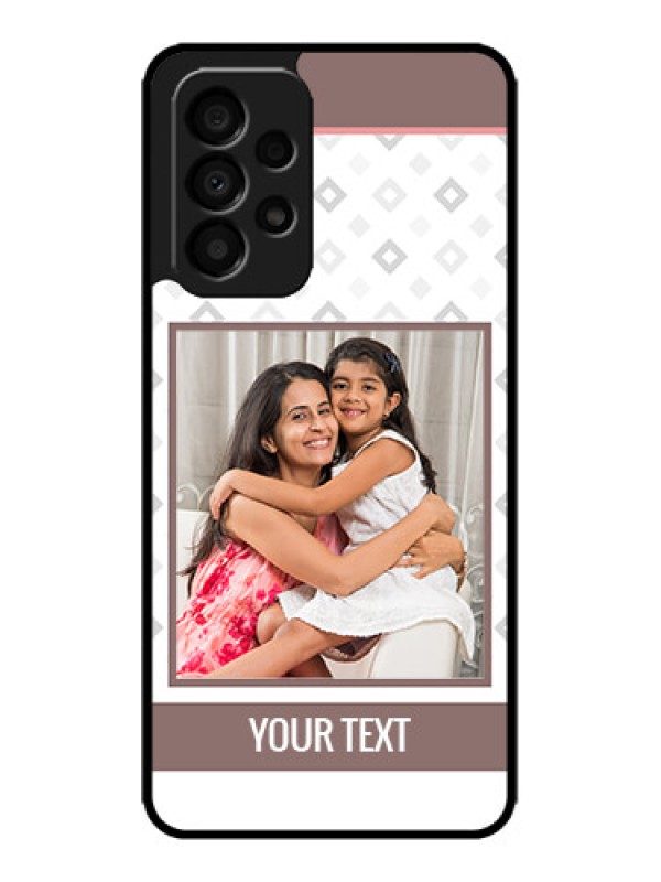 Custom Galaxy A33 5G Custom Metal Phone CaseSimple Diamond Design