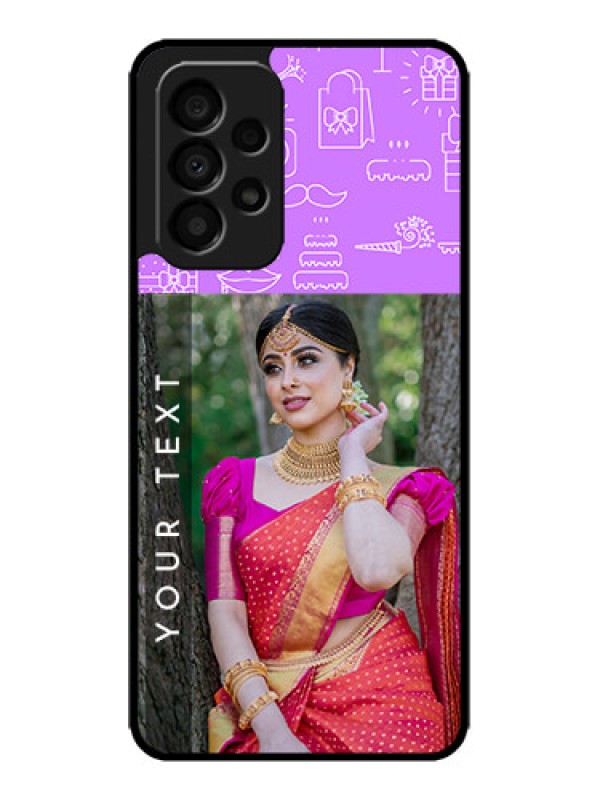 Custom Galaxy A33 5G Custom Metal Phone CaseBirthday Icons Design