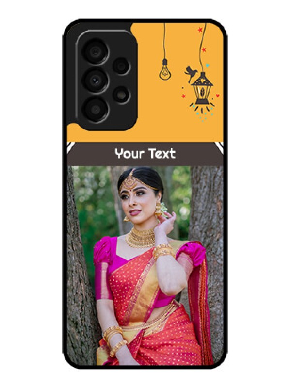 Custom Galaxy A33 5G Custom Metal Phone CaseWith Family Picture And Icons