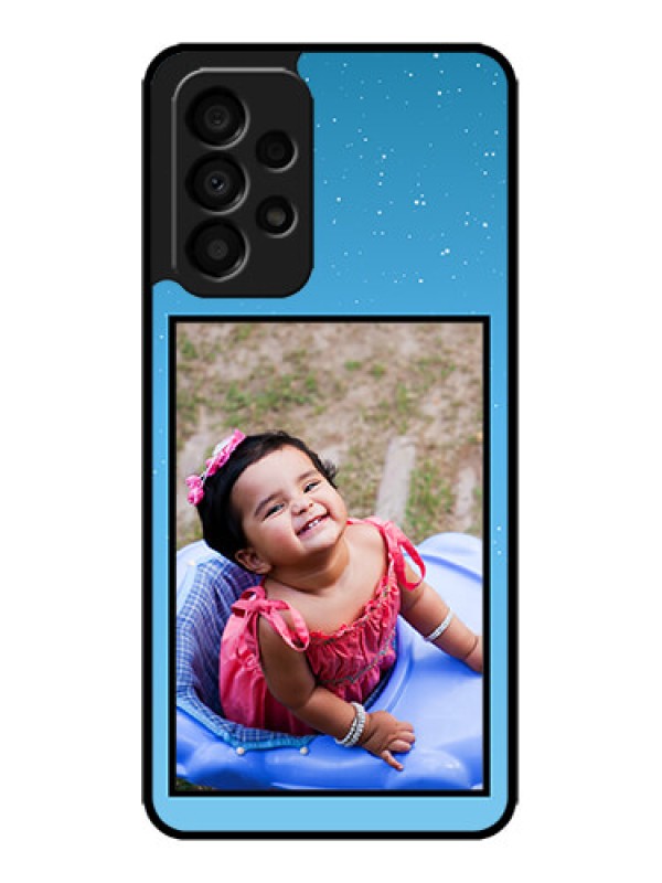 Custom Galaxy A33 5G Custom Metal Phone CaseWave Pattern Colorful Design