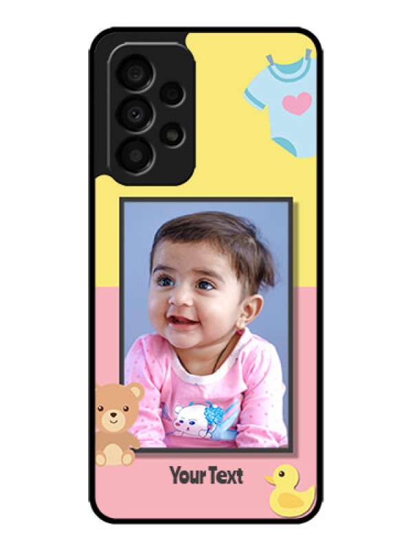 Custom Galaxy A33 5G Custom Metal Phone CaseKids 2 Color Design