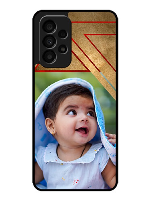 Custom Galaxy A33 5G Custom Metal Phone CaseGradient Abstract Texture Design