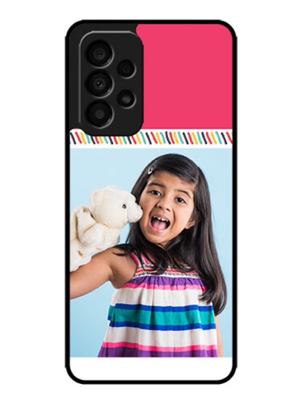 Custom Galaxy A33 5G Custom Metal Phone CaseLine Art Design