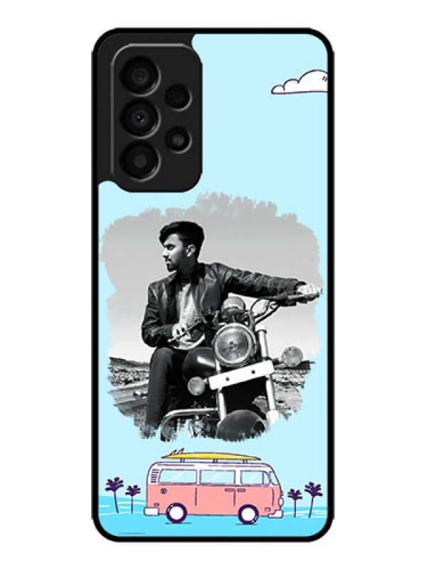 Custom Galaxy A33 5G Custom Metal Phone CaseTravel and Adventure Design