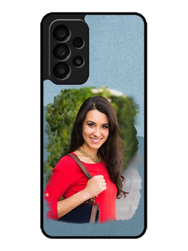 Custom Galaxy A33 5G Custom Metal Phone CaseGrunge Line Art Design