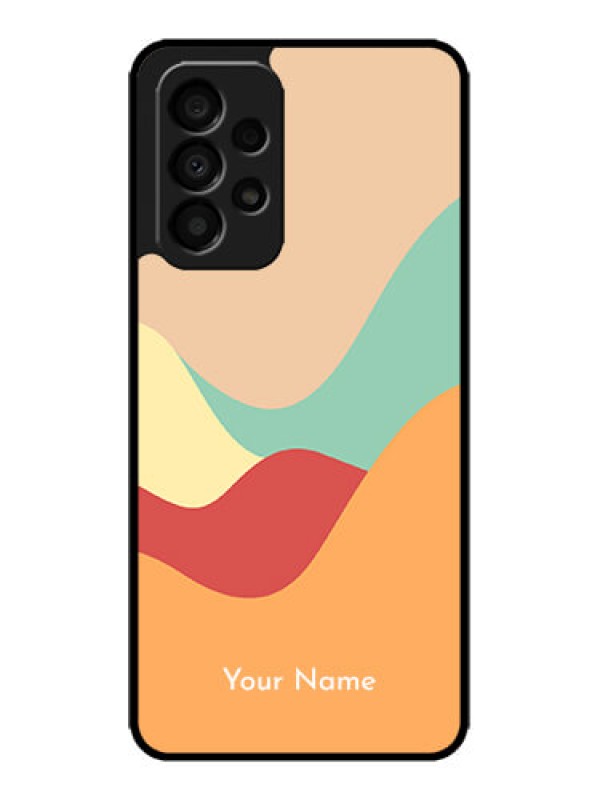 Custom Galaxy A33 5G Custom Metal Phone CaseOcean Waves Multi - Colour Design