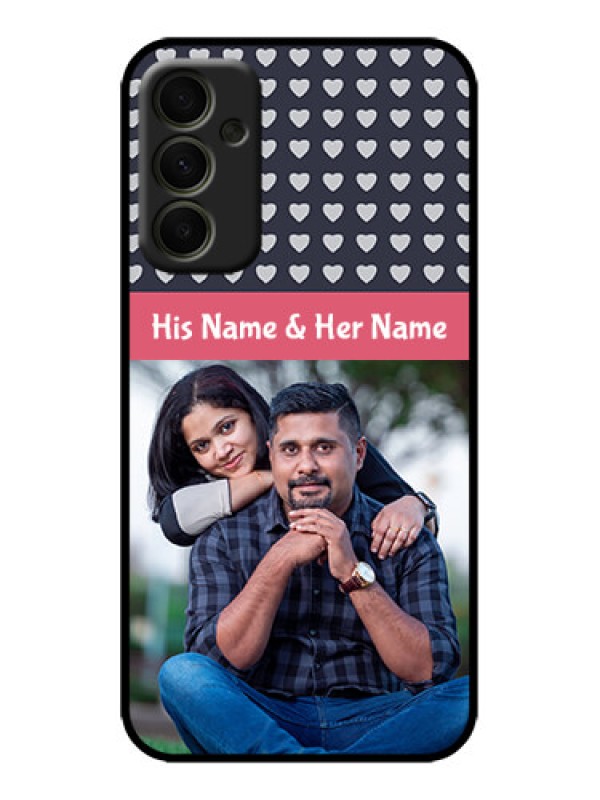 Custom Galaxy A34 5G Custom Metal Phone Case - Love Symbols Design