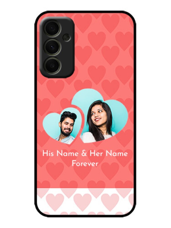 Custom Galaxy A34 5G Custom Metal Phone Case - Couple Pic Upload Design