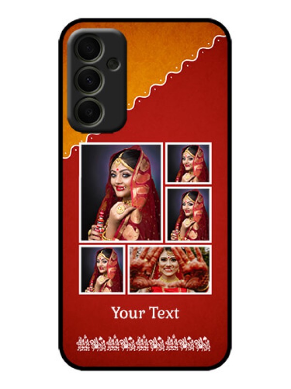 Custom Galaxy A34 5G Custom Metal Phone Case - Wedding Pic Upload Design