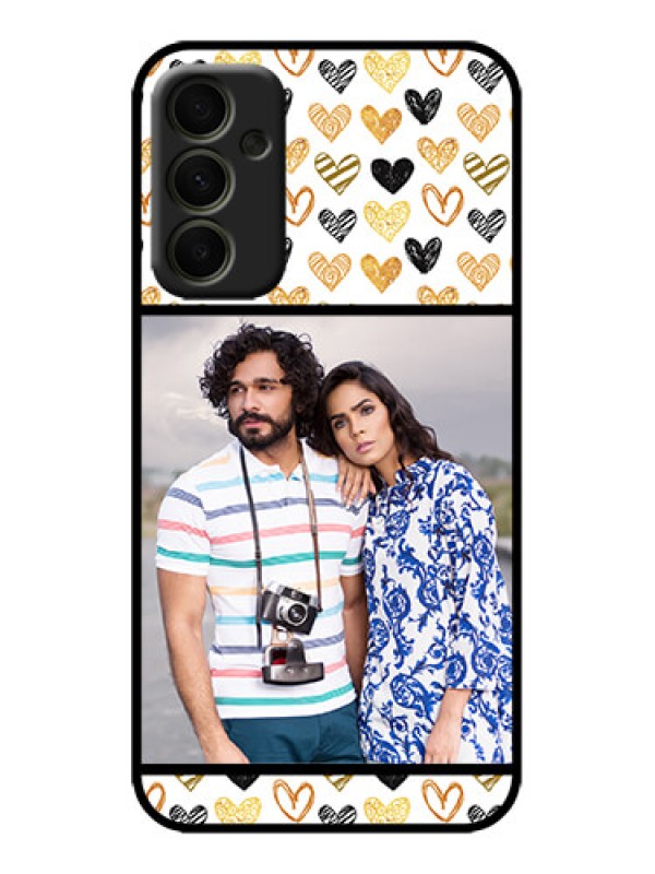 Custom Galaxy A34 5G Custom Metal Phone Case - Love Symbol Design