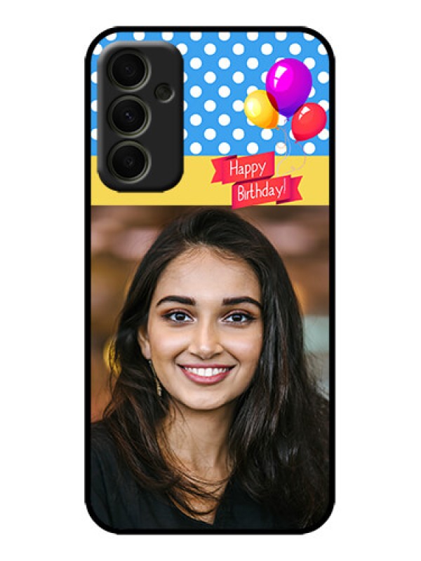 Custom Galaxy A34 5G Custom Metal Phone Case - Happy Birthday Design