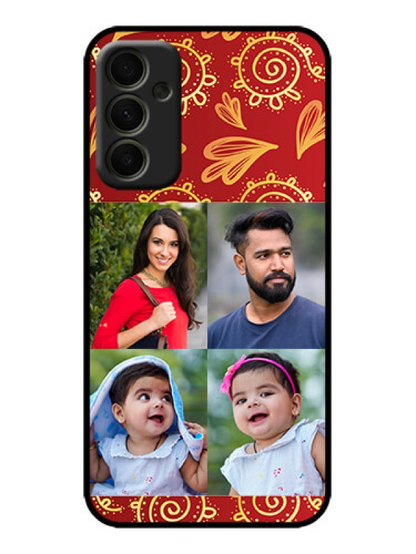 Custom Galaxy A34 5G Custom Metal Phone Case - 4 Image Traditional Design