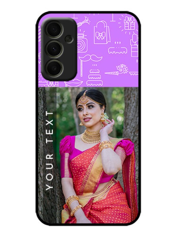 Custom Galaxy A34 5G Custom Metal Phone Case - Birthday Icons Design