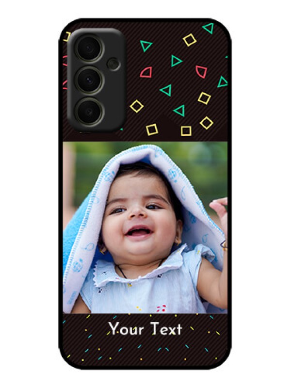 Custom Galaxy A34 5G Custom Metal Phone Case - With Confetti Birthday Design