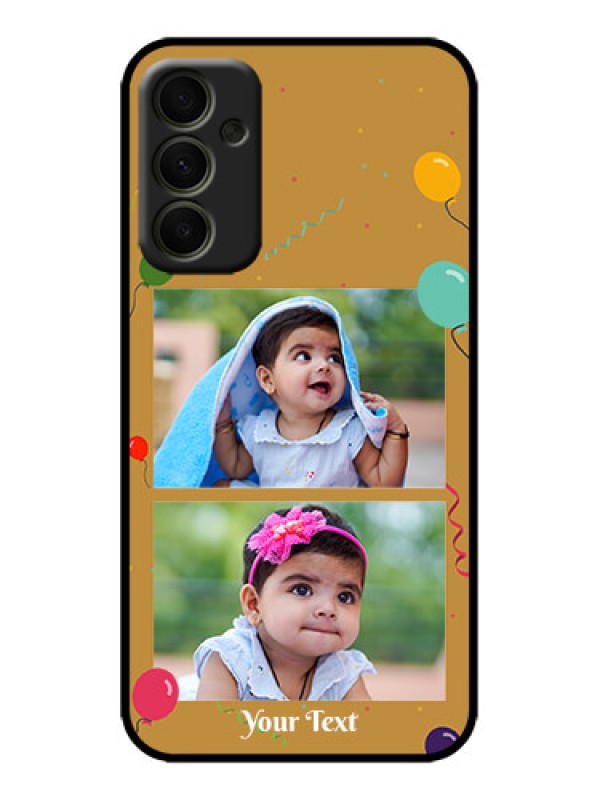 Custom Galaxy A34 5G Custom Metal Phone Case - Image Holder With Birthday Celebrations Design