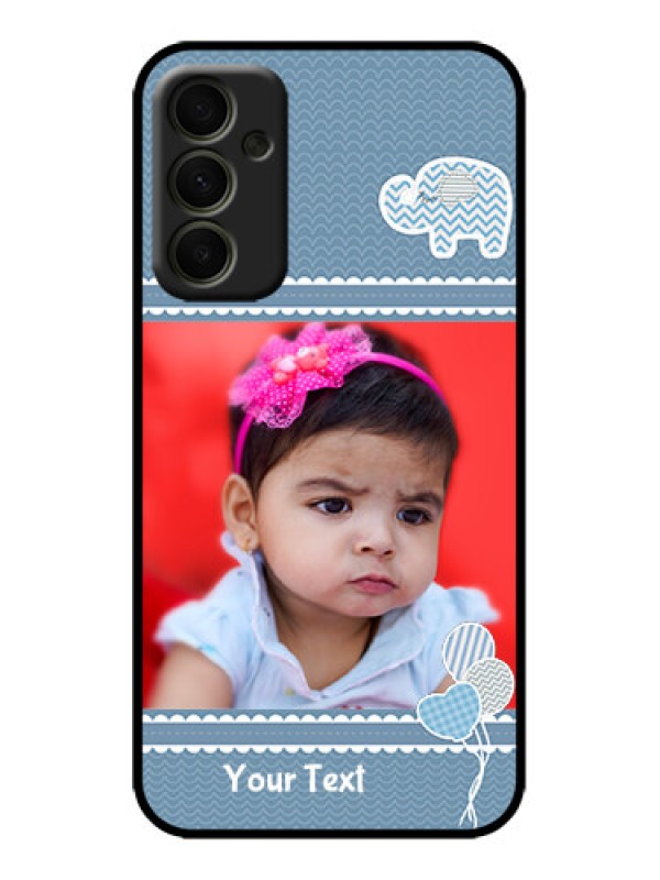 Custom Galaxy A34 5G Custom Metal Phone Case - With Kids Pattern Design