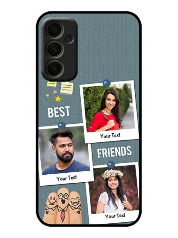 Custom Galaxy A34 5G Custom Metal Phone Case - Sticky Frames And Friendship Design