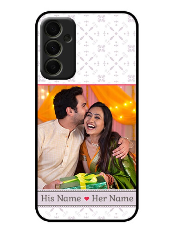 Custom Galaxy A34 5G Custom Metal Phone Case - With Photo And Ethnic Design