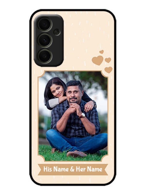 Custom Galaxy A34 5G Custom Metal Phone Case - With Confetti Love Design