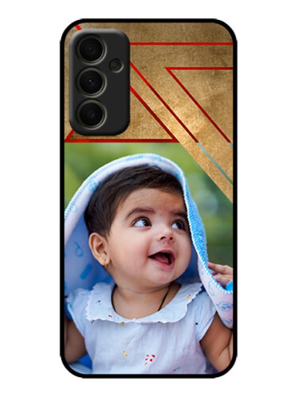 Custom Galaxy A34 5G Custom Metal Phone Case - Gradient Abstract Texture Design