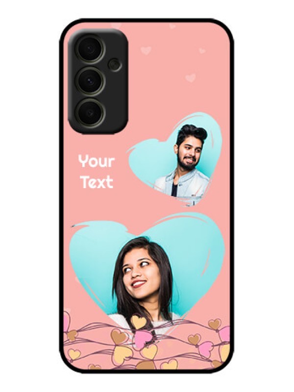 Custom Galaxy A34 5G Custom Metal Phone Case - Love Doodle Design