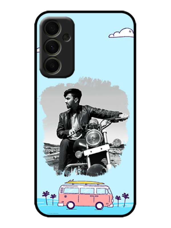 Custom Galaxy A34 5G Custom Metal Phone Case - Travel and Adventure Design