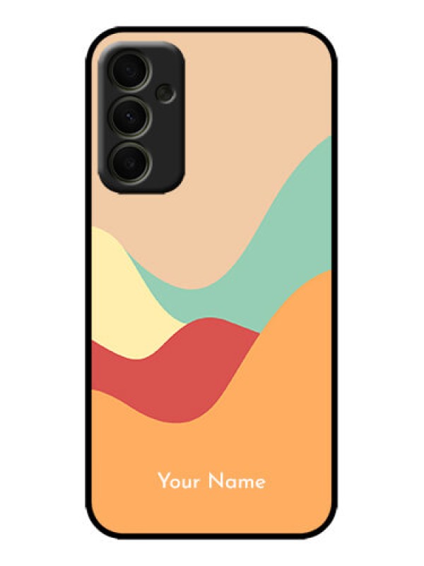 Custom Galaxy A34 5G Custom Metal Phone Case - Ocean Waves Multi - Colour Design