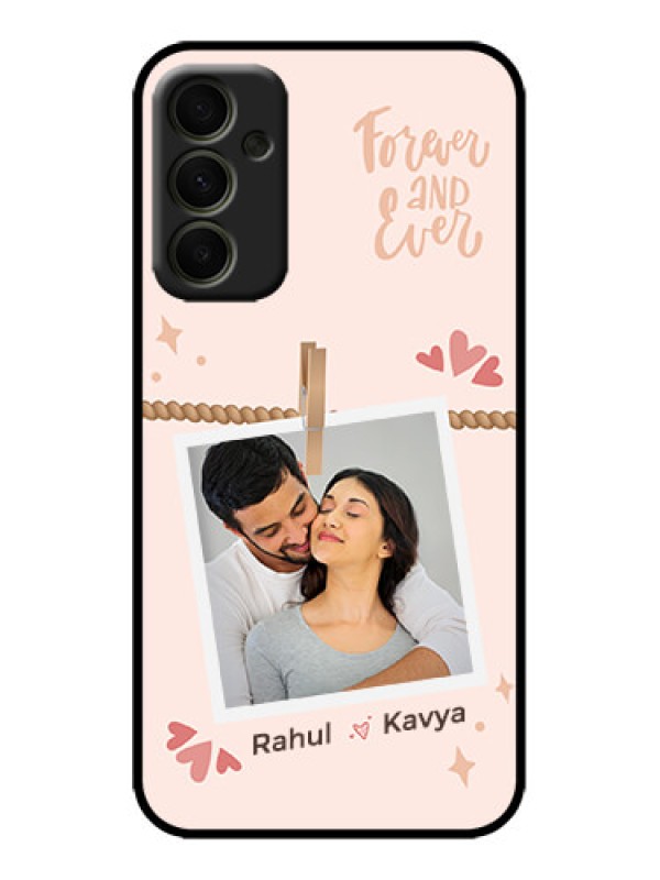 Custom Galaxy A34 5G Custom Metal Phone Case - Forever And Ever Love Design