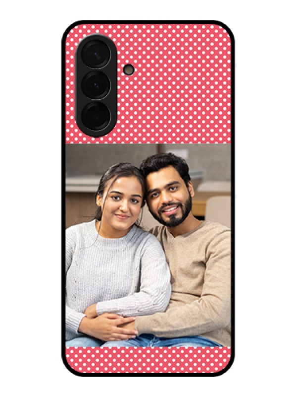 Custom Galaxy A36 5G Custom Metal Phone Case - White Dotted Design