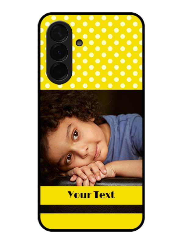 Custom Galaxy A36 5G Custom Metal Phone CaseWhite Dotted Design