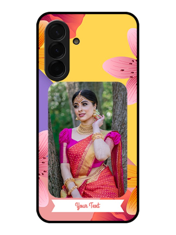 Custom Galaxy A36 5G Custom Metal Phone CaseWave Pattern Colorful Design