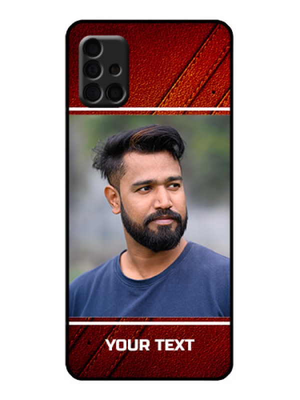 Custom Galaxy A51 Custom Metal Phone Case - Leather Phone Case Design