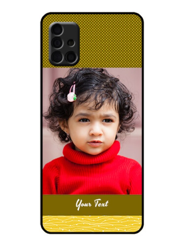 Custom Galaxy A51 Custom Metal Phone Case - Simple Green Color Design