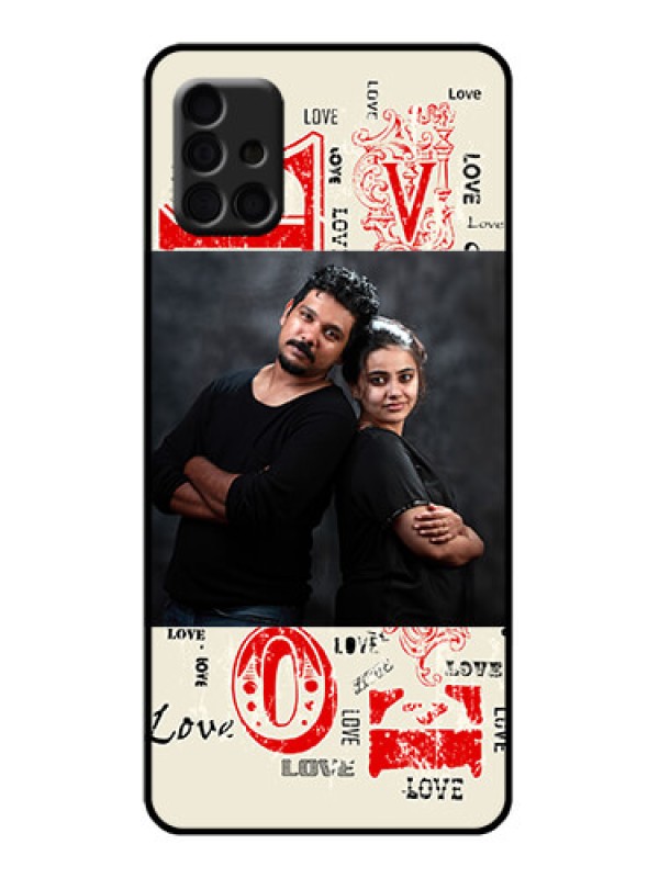 Custom Galaxy A51 Custom Metal Phone Case - Trendy Love Design Case